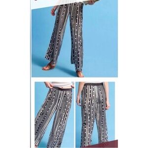 Anthropologie Abstract Print Pants by Elevenses - Large
